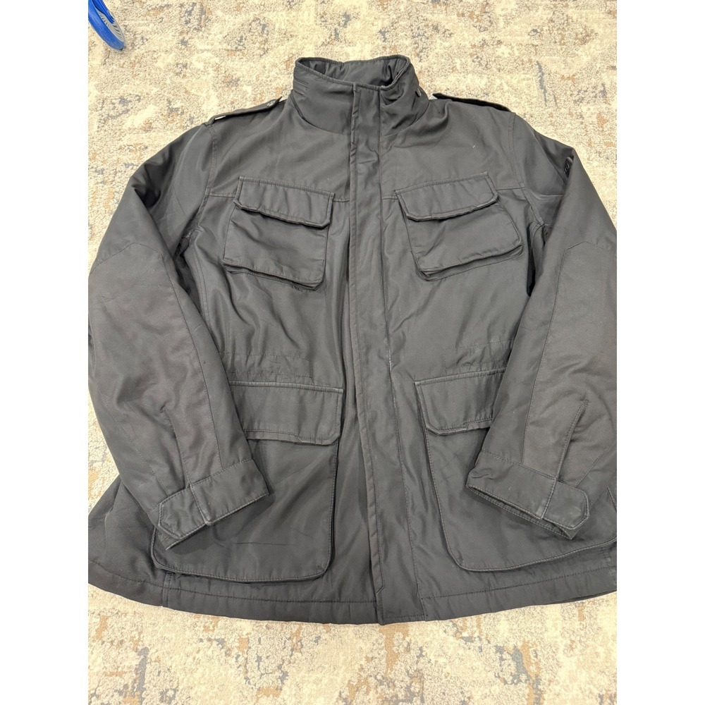 Tumi‎ T-Tech Mens Black Field Jacket XXL Quilted Lining M-65 Utility Coat